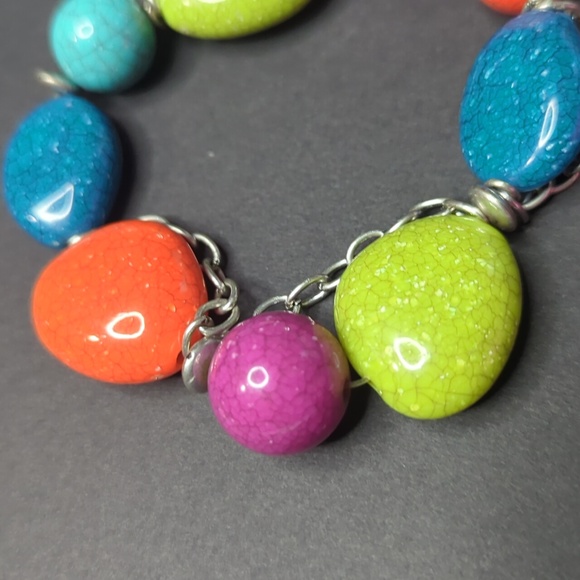 Colorful Stone Beaded Bracelet - Picture 2 of 3